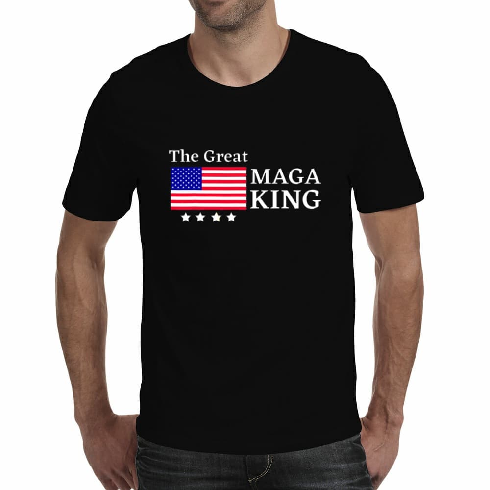 The Great Maga King European and American Short-Sleeved Summer Men's and Women's Loose Plus Size T-Shirt Cross-Border Trending
