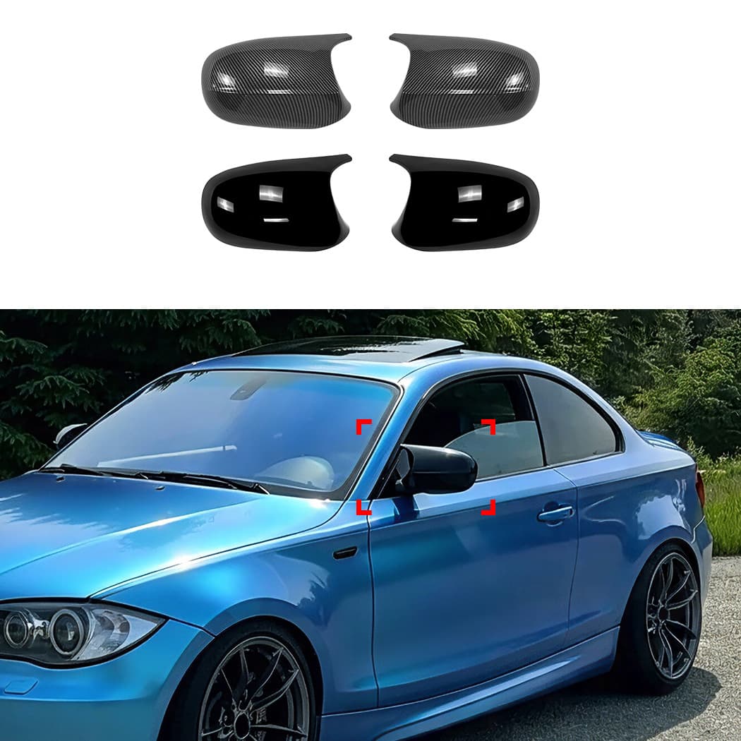 Suitable for BMW 1 Series 3 Series E81 E82 E87 E90 E91 E92 E93 late horn mirror housing modification