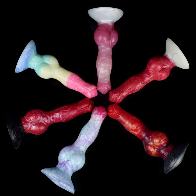 Cross-border wholesale manufacturer Alien dog cock multi-size animal dog penis colorful penis male and female SM flirting and masturbation