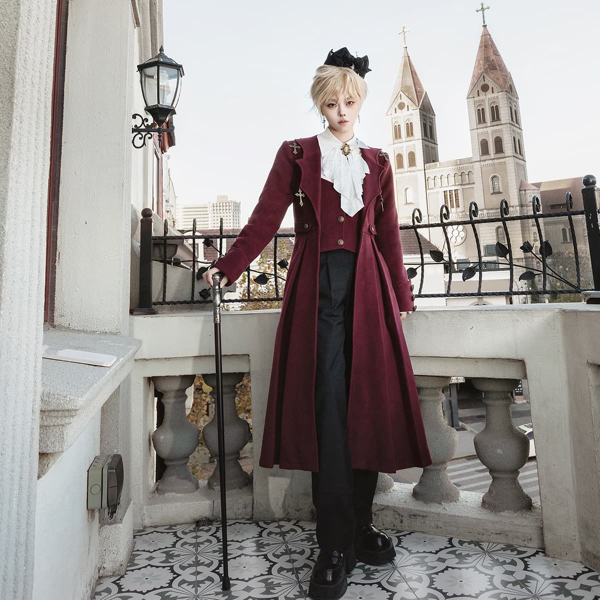 Bear Doujiang Original Dracula Legend Lolita Women's Lolita Coat, Shirt, Pants Daily Set 7177