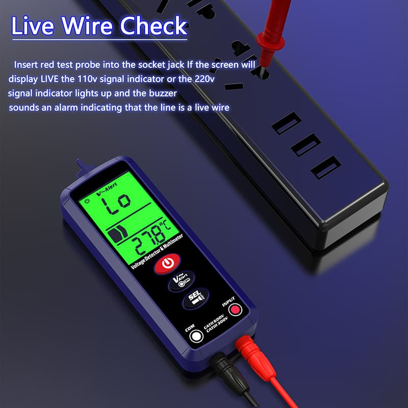 HY801 anti-burn fully automatic digital multimeter multi-function smart multimeter automatic manual dual-mode voltage meter