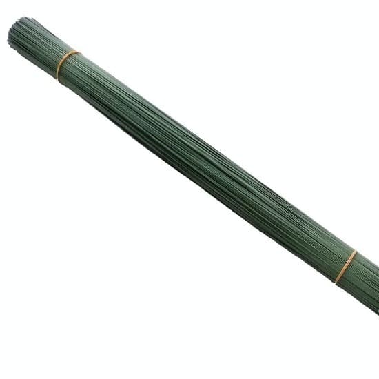 No. 18 Rubber-Coated Iron Wire for Large Flower Art Decor, Rubber-Coated White, Rubber-Coated Green, Plastic-Coated Iron Wire