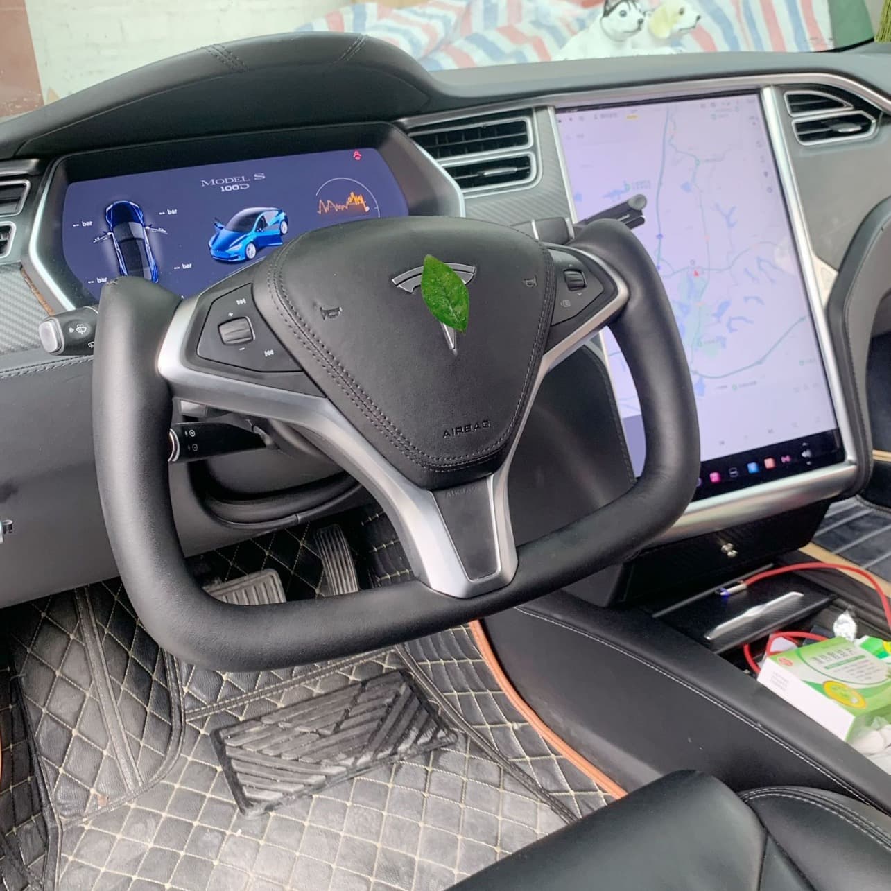 For Tesla Model S Tesla Model X Yoke Steering Wheel Personalized Modification 14-21 Models