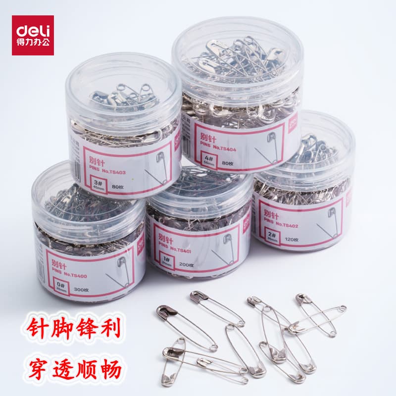 Deli TS40 series pins are made of the preferred material, nickel-plated and rust-proof, and the pins are sharp and penetrating. Multiple specifications are available.