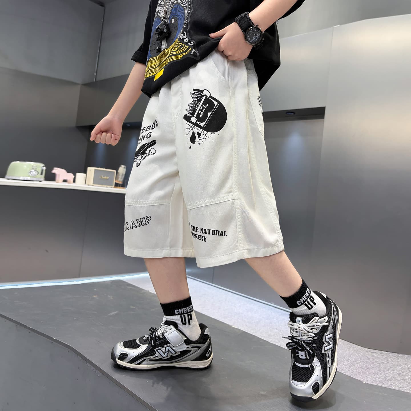Boys Summer Mid-Length Shorts 2026 New Style Thin Five-Point Shorts Big Kids Casual Pants Fashionable Summer Trousers Trendy