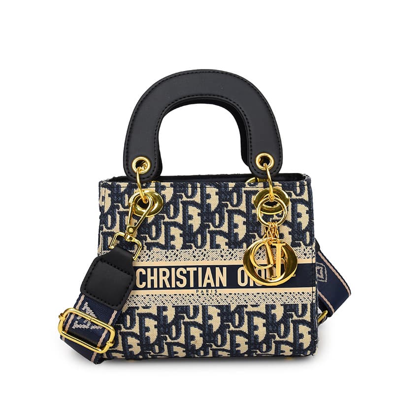 Crossbody Lady Dior Bag Women's Handbag 2026 New Style Textured Light Luxury Embroidered Crossbody Small Bag
