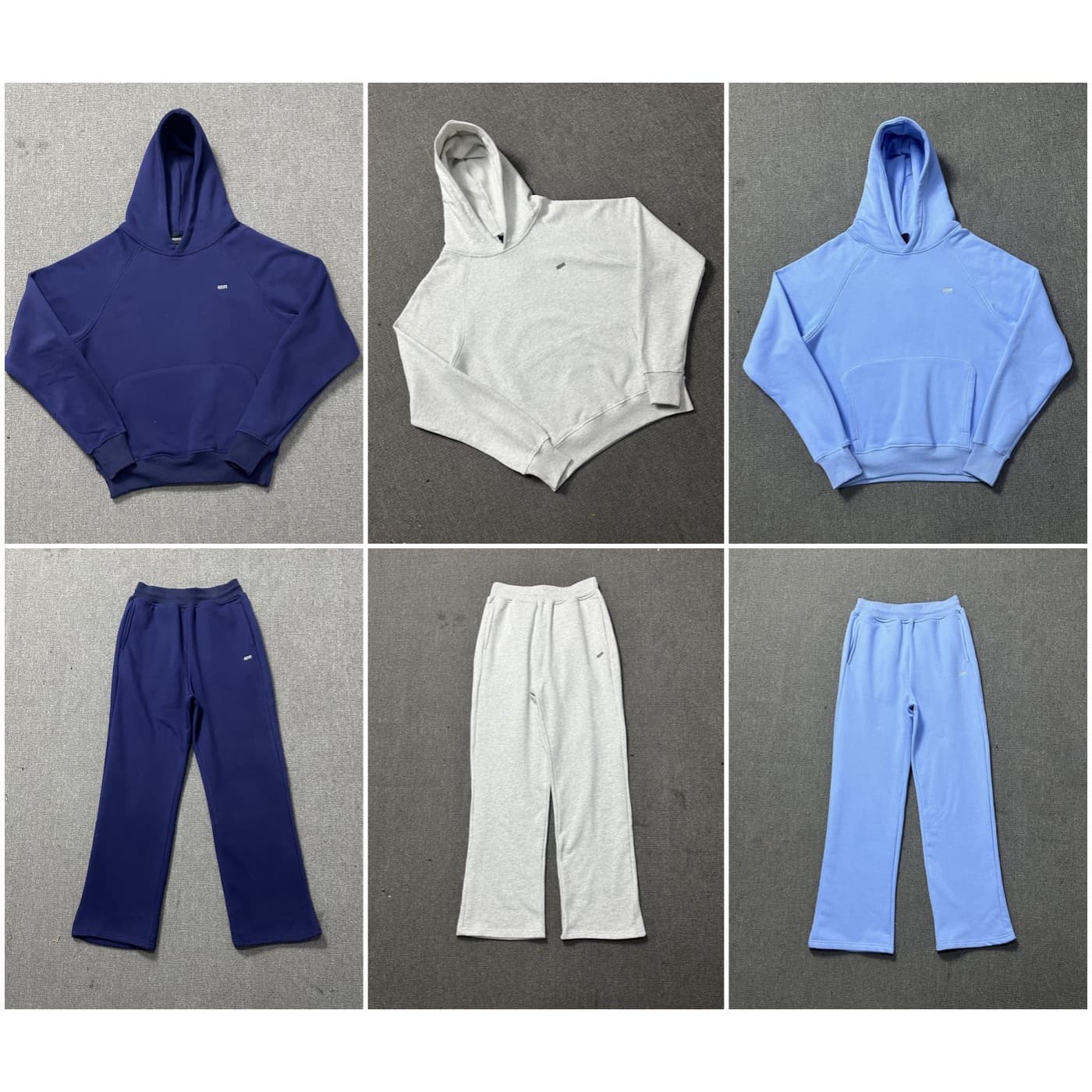 6PM Dirll style American trendy brand simple embroidered letters high street casual trendy hooded sweatshirt pants suit