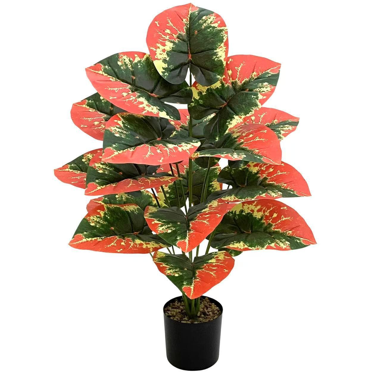 New Cross-Border Artificial Green Plants Pothos Caladium for Hotel Home Garden Decoration Fake Tree Potted Plant Wholesale