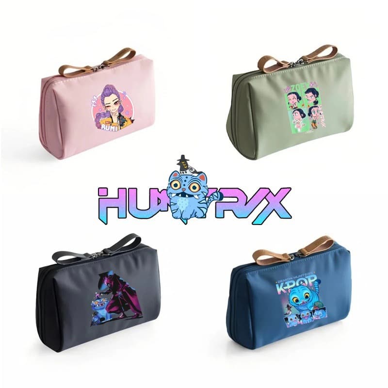 Large Capacity Hot Selling Makeup Storage Bag Cross-border Travel Waterproof Toiletries Outdoor Wash Bag KPop Demon Hunters Storage Bag No
