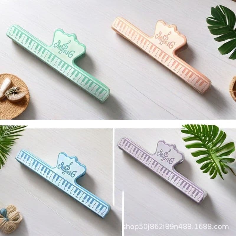 Clip for Piano, Violin, Guitar Sheet Music Stand, Snack Clip, Musical Instrument Accessory, Sheet Music Marker in Macaron Colors