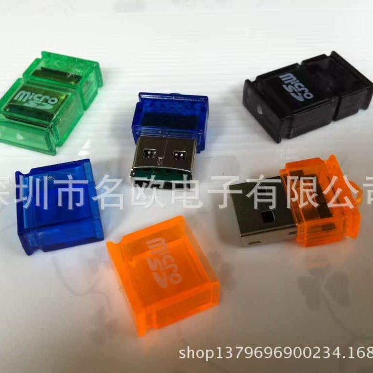 Card Reader Factory Crystal TF Built-in Card Reader Wholesale Mini Card Reader USB 2.0 High Speed