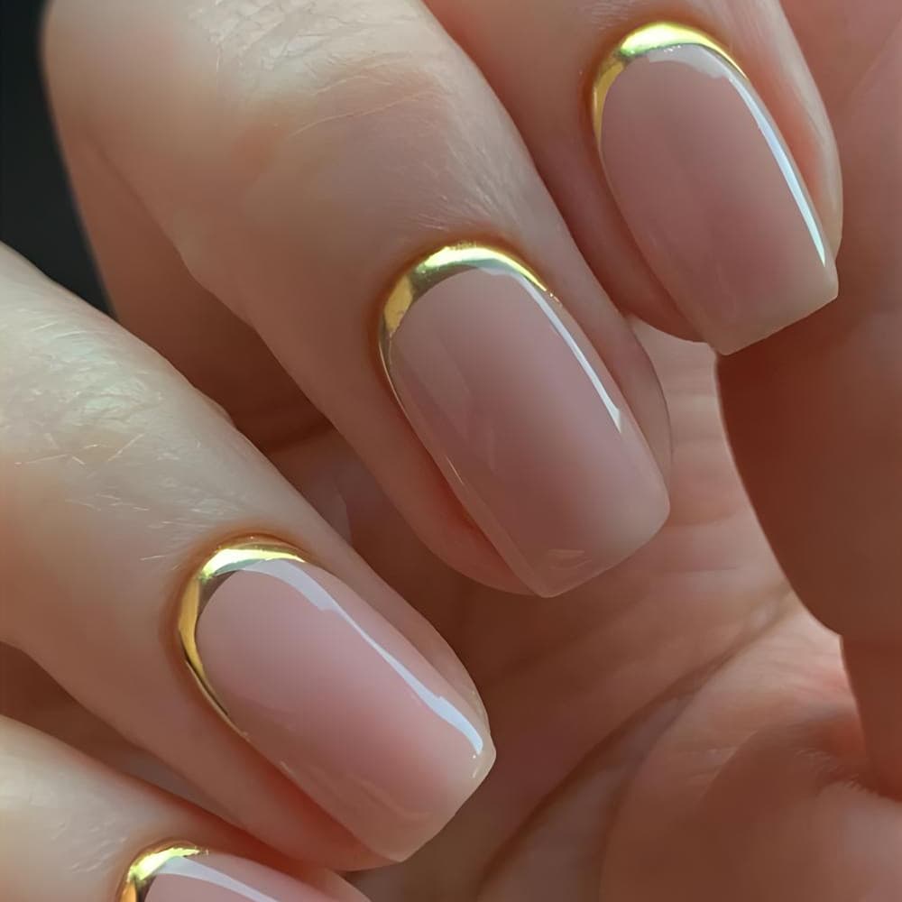 Cross-border Hot-selling Short Press-on Nails Elegant Press-on False Nails Light Luxury High-end Atmosphere Press-on Nail Tips