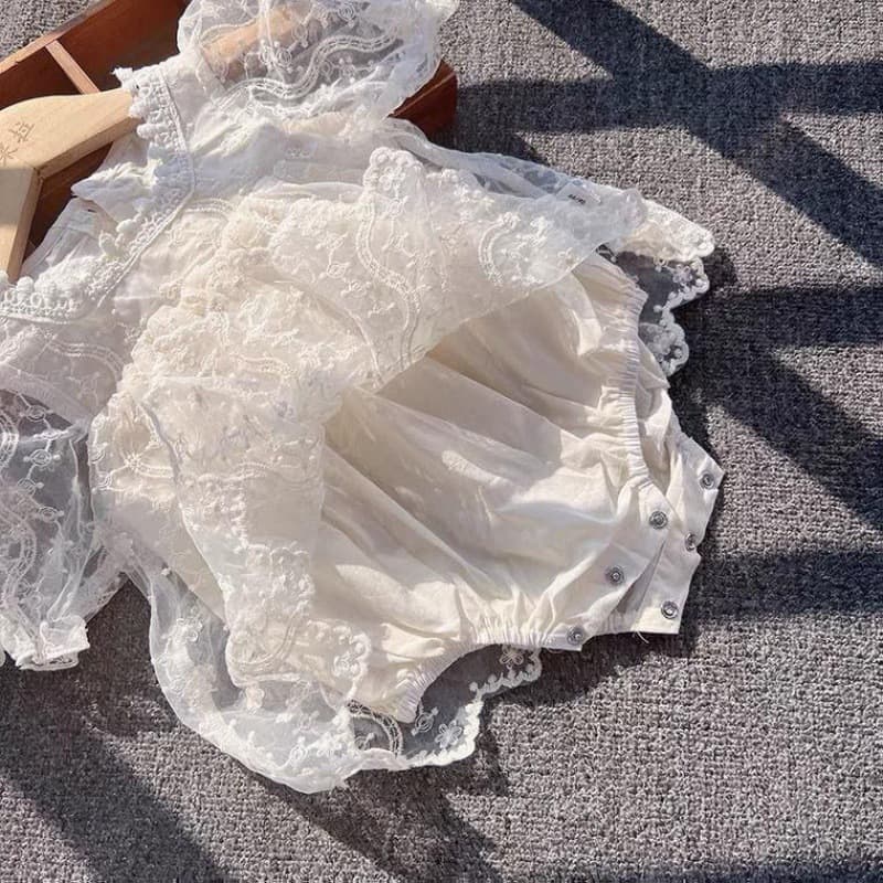 Baby Summer Romper Princess Dress, Super Cute, 1-Year 100-Day Korean Style Lace Dress