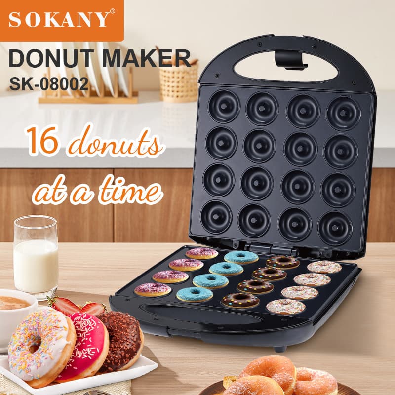 SOKANY08002 Donut Machine, Cake Maker, Dessert Maker, 16-hole Bread Maker (Foreign Trade)