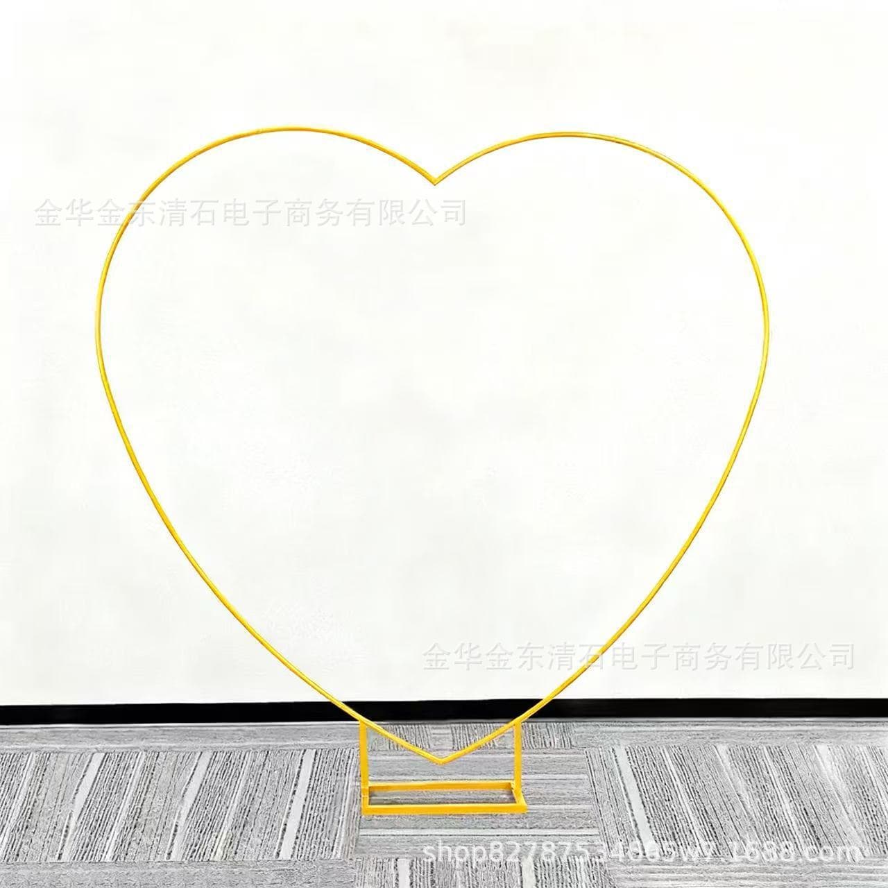 Wedding Iron Ring Heart Arch Wholesale for Parties Outdoor Birthday Balloon Arch Frame Stage Decoration
