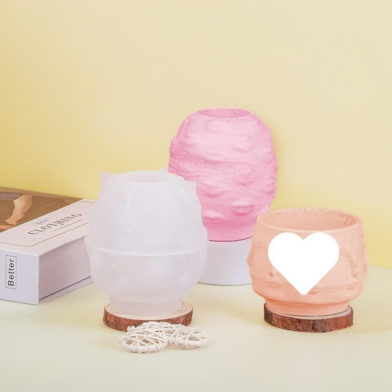 Sweet DIY Abstract Face Vase Silicone Mold
