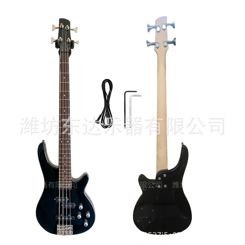 Cross-Border Hot Selling Electric Bass Guitar Multi-Color Basswood Four-String Electric Bass for Beginners and Professional Folk Music Performance