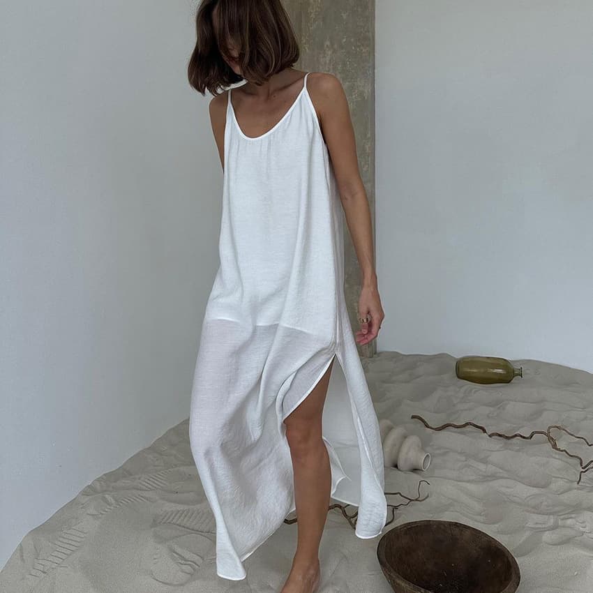 2026 Cross-border European and American Spring/Summer New Arrival: Solid Color, Thin Loose, Breathable, Soft Pajamas, Women's Loungewear, Suitable for Outdoor Wear
