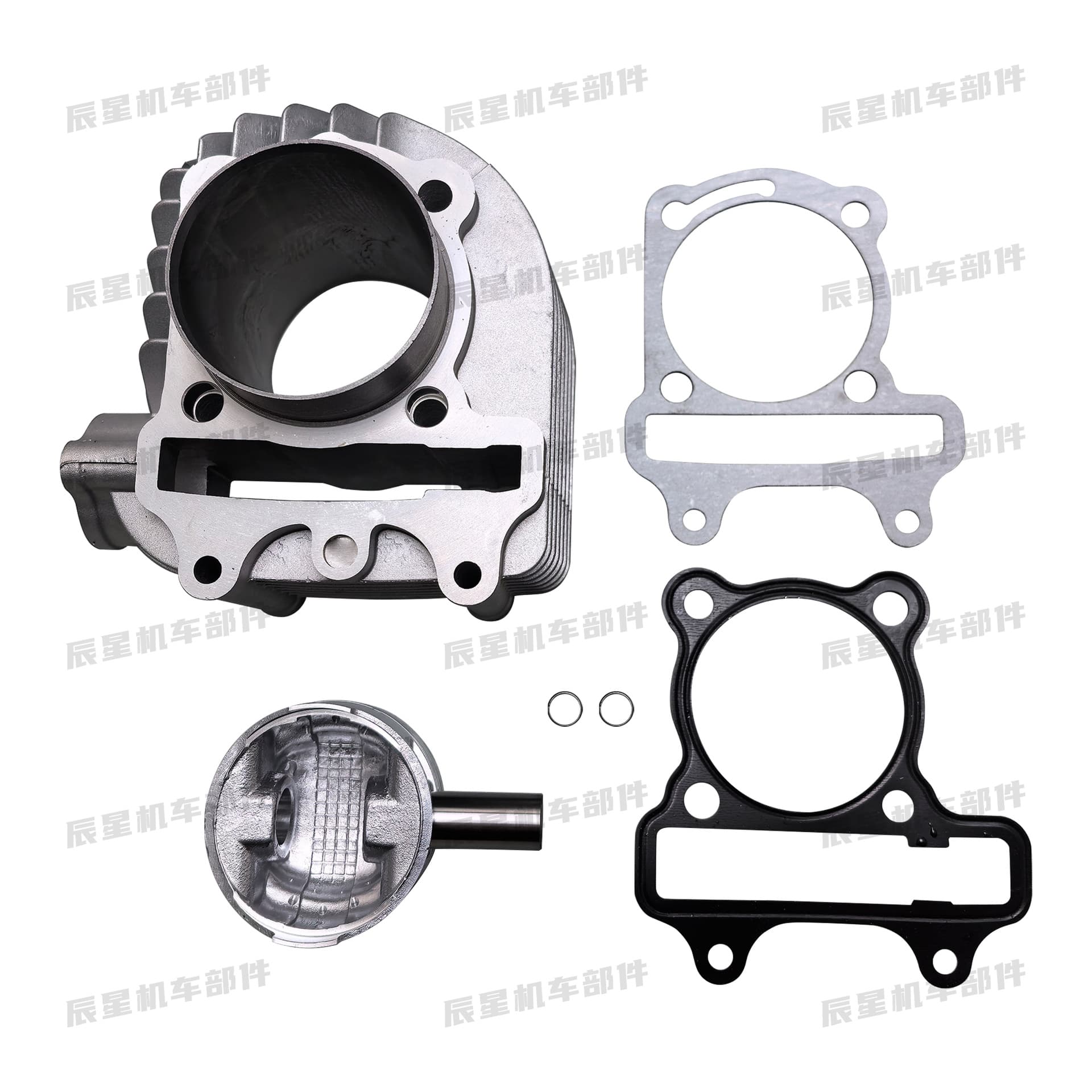 Scooter Engine Parts GY6-161 Cylinder Piston Assembly 61mm