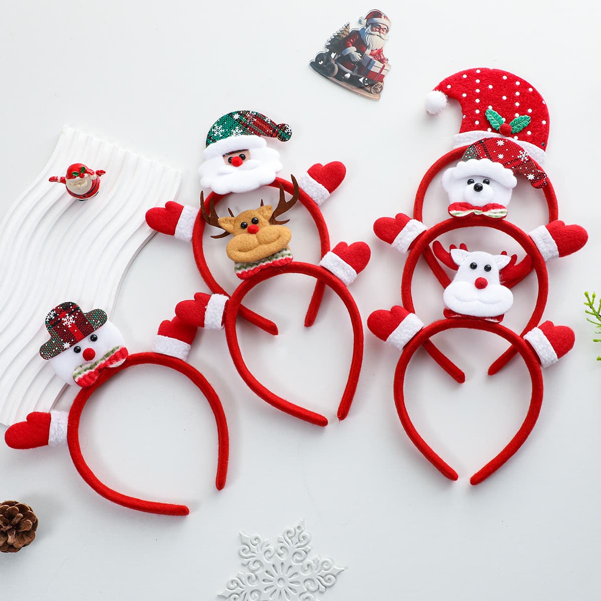 Cross-border Christmas headband, hair clip, and decorative accessories, Christmas headwear and ornament gifts