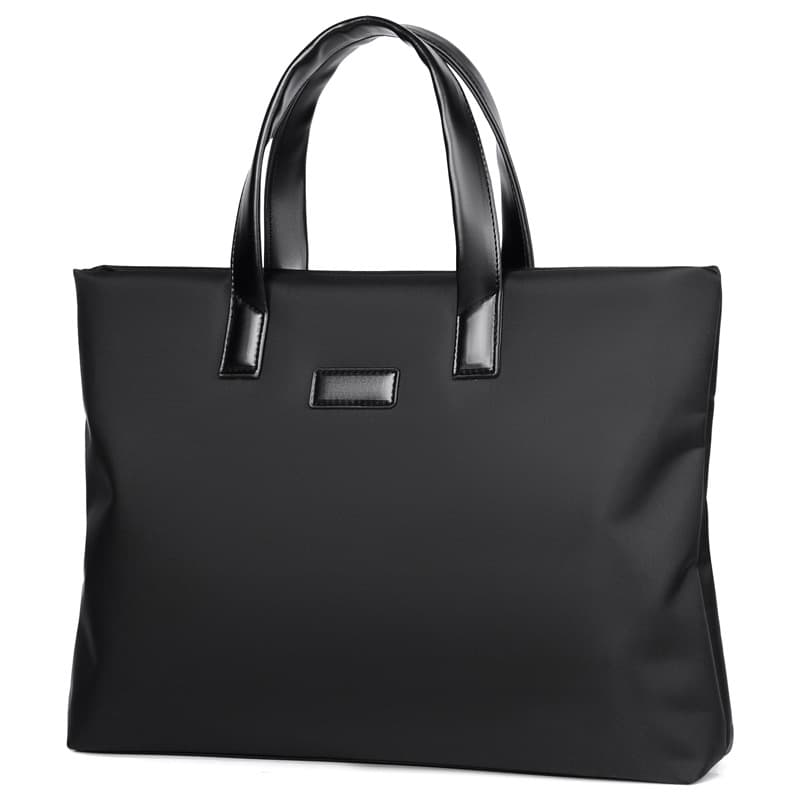 Business Commuting Men's Handbag Gift Customizable Printing Nylon Laptop Bag for Traveling Simple Design Wear Resistant