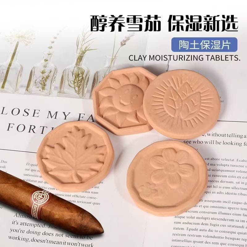 Cigar Humidification Clay Tobacco Moisture Sheet, Cigar-Specific Drying, Moisture-Proof, Moisture Absorption, Tobacco Red Clay Humidifying Sheet