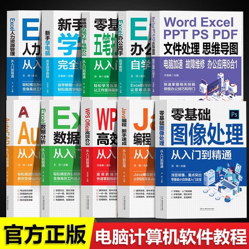Beginner's Guide to Computer Applications: Zero-Basis Self-Study Office Software and Spreadsheet Creation Tutorial Book