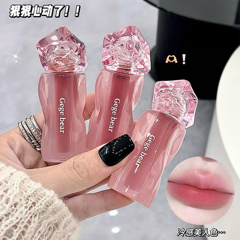 Makeup Gege Bear Velvet Mist Cream Lip Mud Velvet Matte Non-Drying Lip Gloss for Daily Use Without Makeup to Enhance Complexion