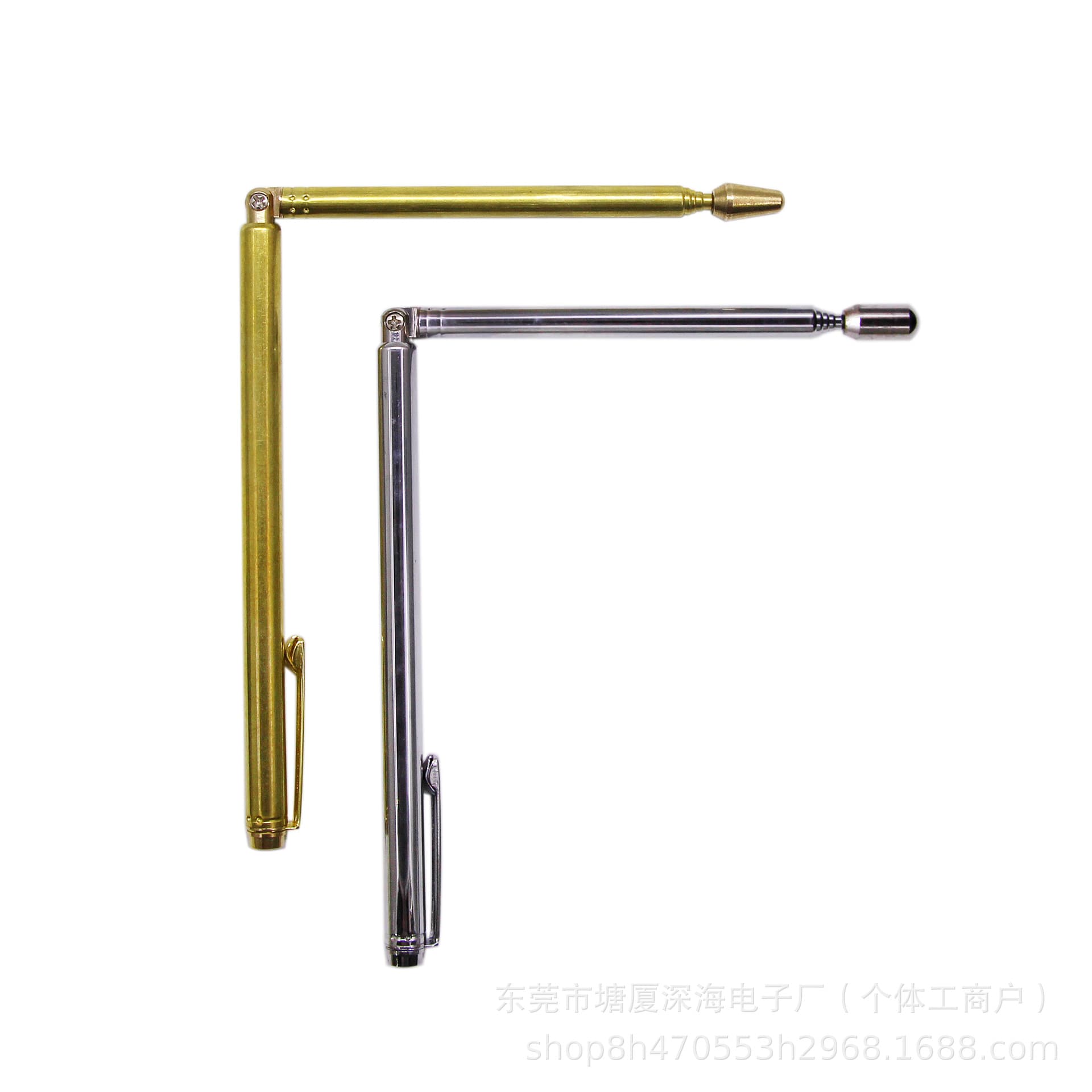 Factory supply brass alloy stainless steel detection rods, telescopic directional antennas, dragon finders, pen-style detection rods