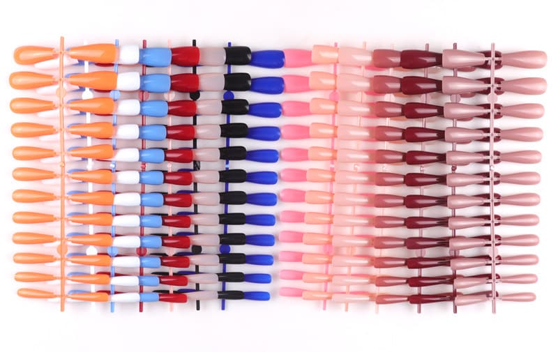240 Pieces Coffin Long Artificial Nails Tip Matte Fake Nails