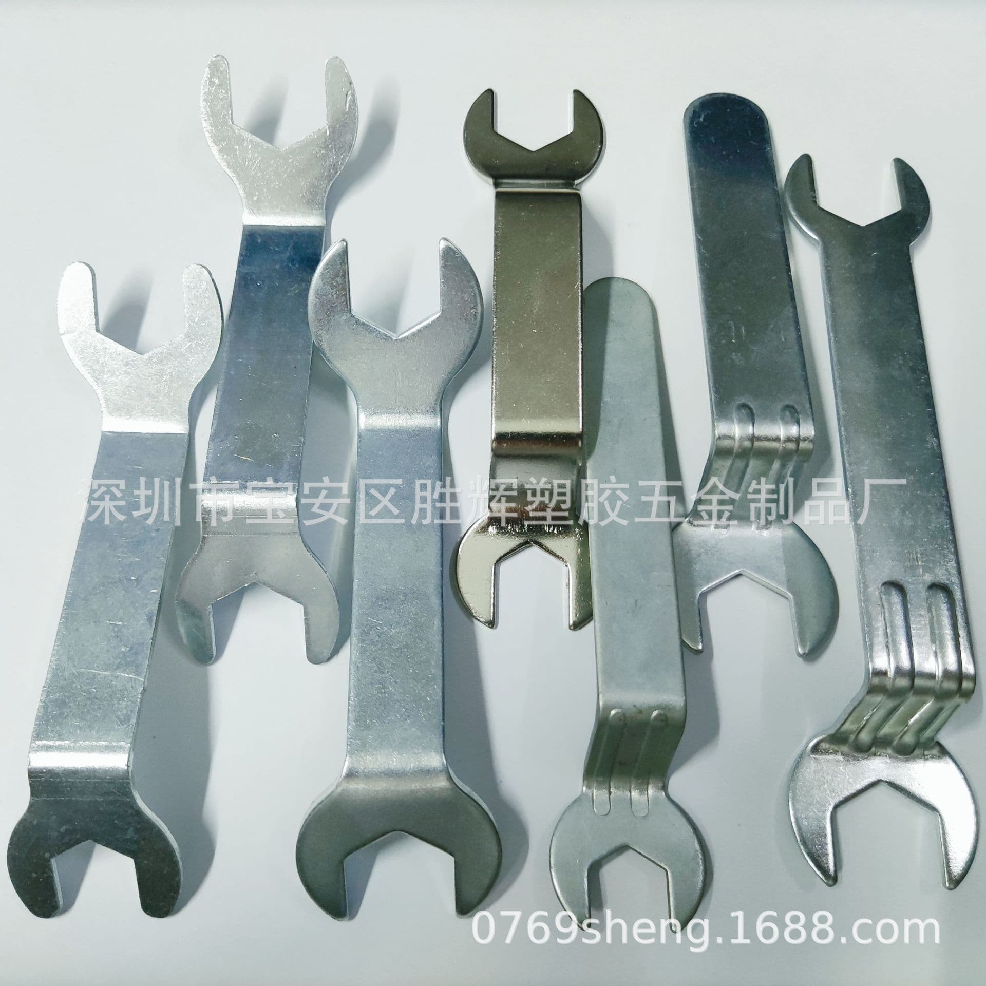 Open End Wrench, Lighting Fixture Wrench, Double-End Bent Simple Wrench, Sizes 14 17 19, Right-Angle Bent Dual-Purpose Wrench