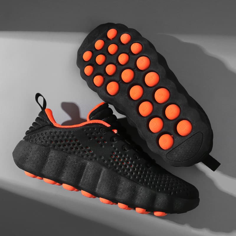 Cross-border Mind 002 New Technology Foot Massage Running Shoes for Men and Women, Cushioning, Breathable, Casual, Large Size Sports Shoes