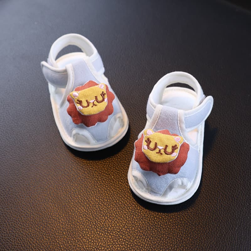 Baby Summer Sandals, Breathable Pre-Walking Shoes, Non-Slip, Soft Sole, for 0-3-6 Months, 1 Year Old, Boys and Girls