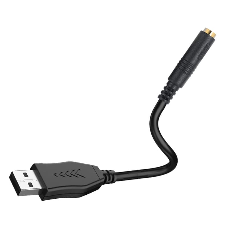 Amazon USB A to 3.5mm Digital Audio Adapter Cable, ALC4050 HIFI Audio Adapter Sound Card Cable