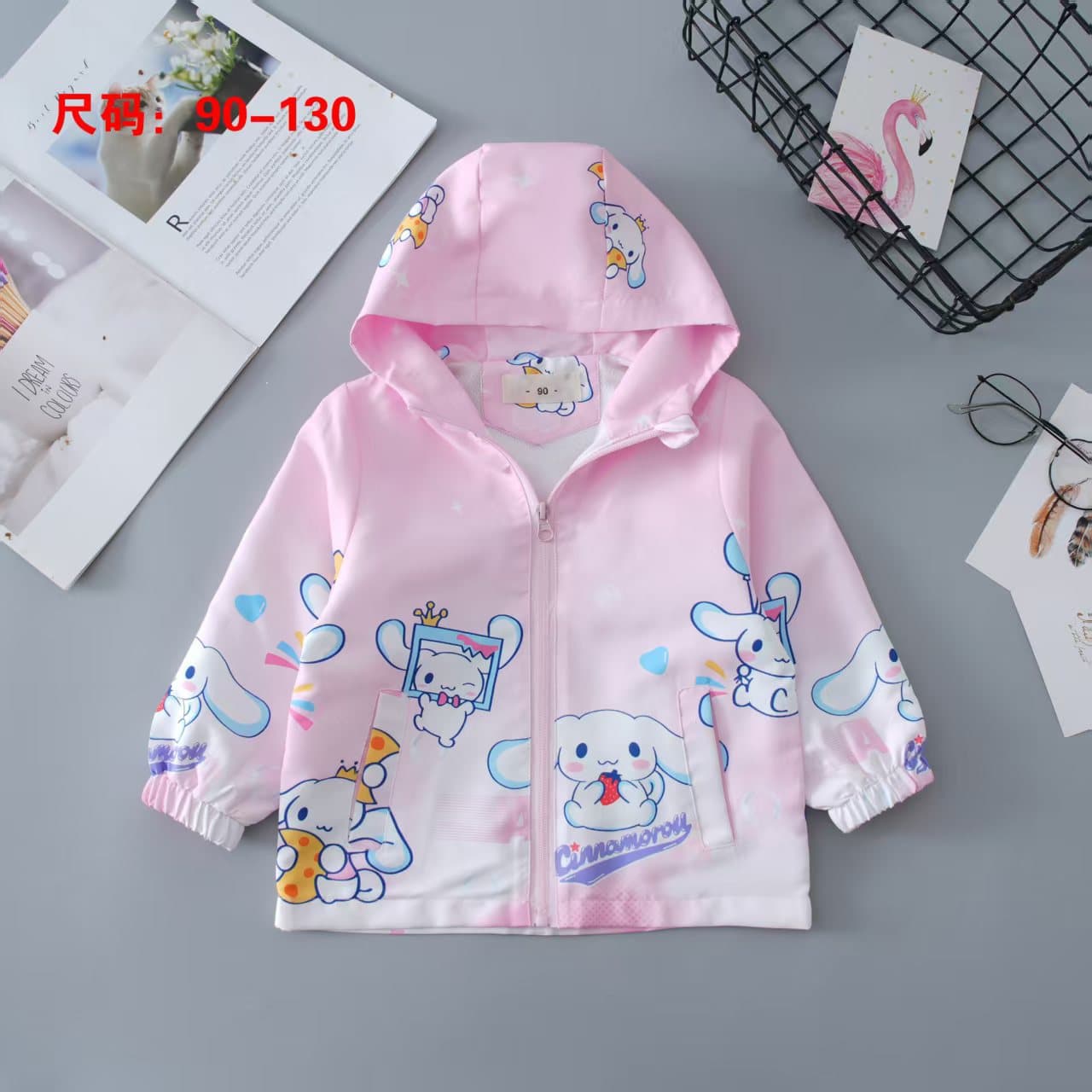 Girl's Spring Jacket 2025 New Edition Children's Korean Style Windbreaker Top, Girls' Hooded Trench Coat