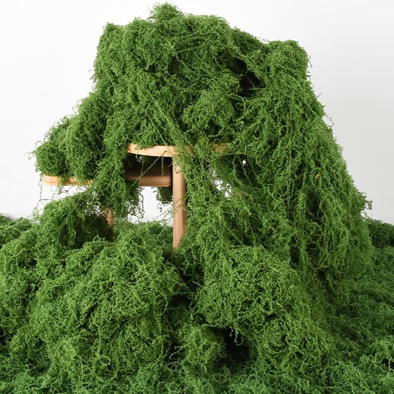 Lifelike Moss Filament High-End Artificial Greenery Potted Plant Mini Landscape Wedding Outdoor Decorative Turf