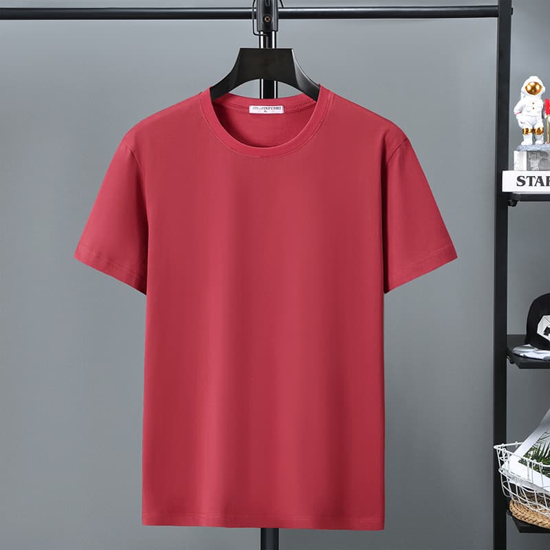 2022 Spring New Short Sleeve T-Shirt Men Round Neck Student Loose Undershirt Plus Size Oversized Trendy Tee