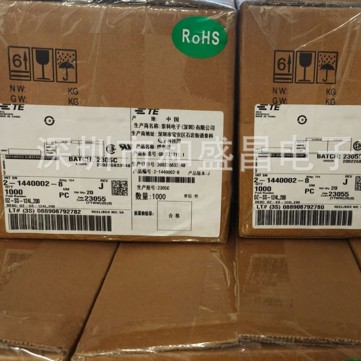 Genuine Tyco TE 2-1440002-8 Authentic In Stock Inventory