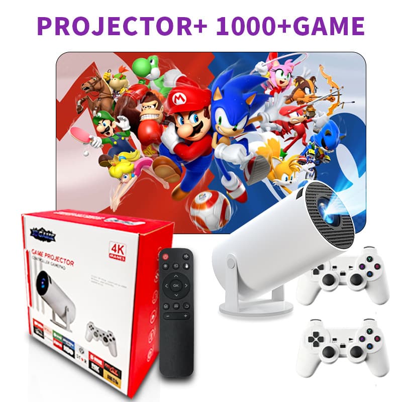 New HY300 gaming projector all-in-one X10PLUS portable smart Android 4K HD arcade projector