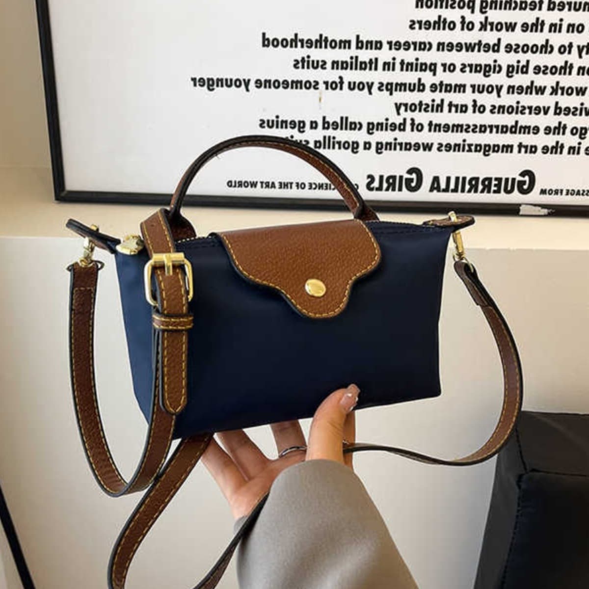 Niche Mini Phone Bag Nylon Handheld Dumpling Bag 2025 New Single Shoulder Crossbody Small Bag Handbag for Foreign Trade Drop Shipping