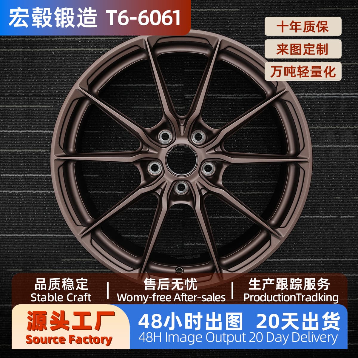 Custom Forged Wheel 6061-T6 17/18/19/20/21/22 inch FK07 Compatible with BMW and All Models