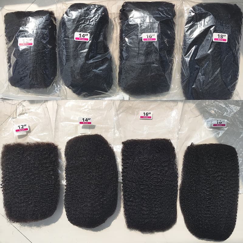 4C Afro Kinky-Curly Human Crochet Hair 1 Pack 50g/30g