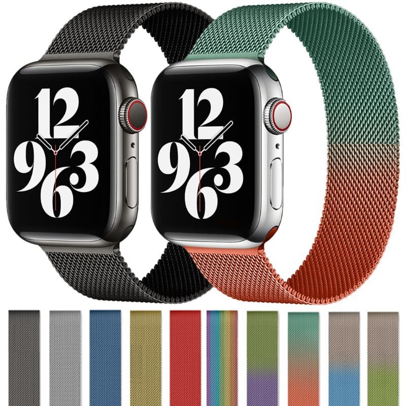 Compatible with Apple Watch Milanese Loop iWatch Series 10 Metal SE Series 7/8 Watch Band Factory Direct