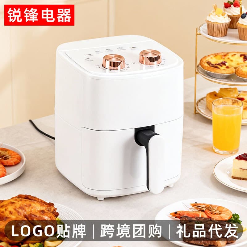 Air Fryer for Home Use, No Flipping, Large Capacity Visual Style Oven, Low-Fry, 6L Electric Fryer, Gift Wholesale