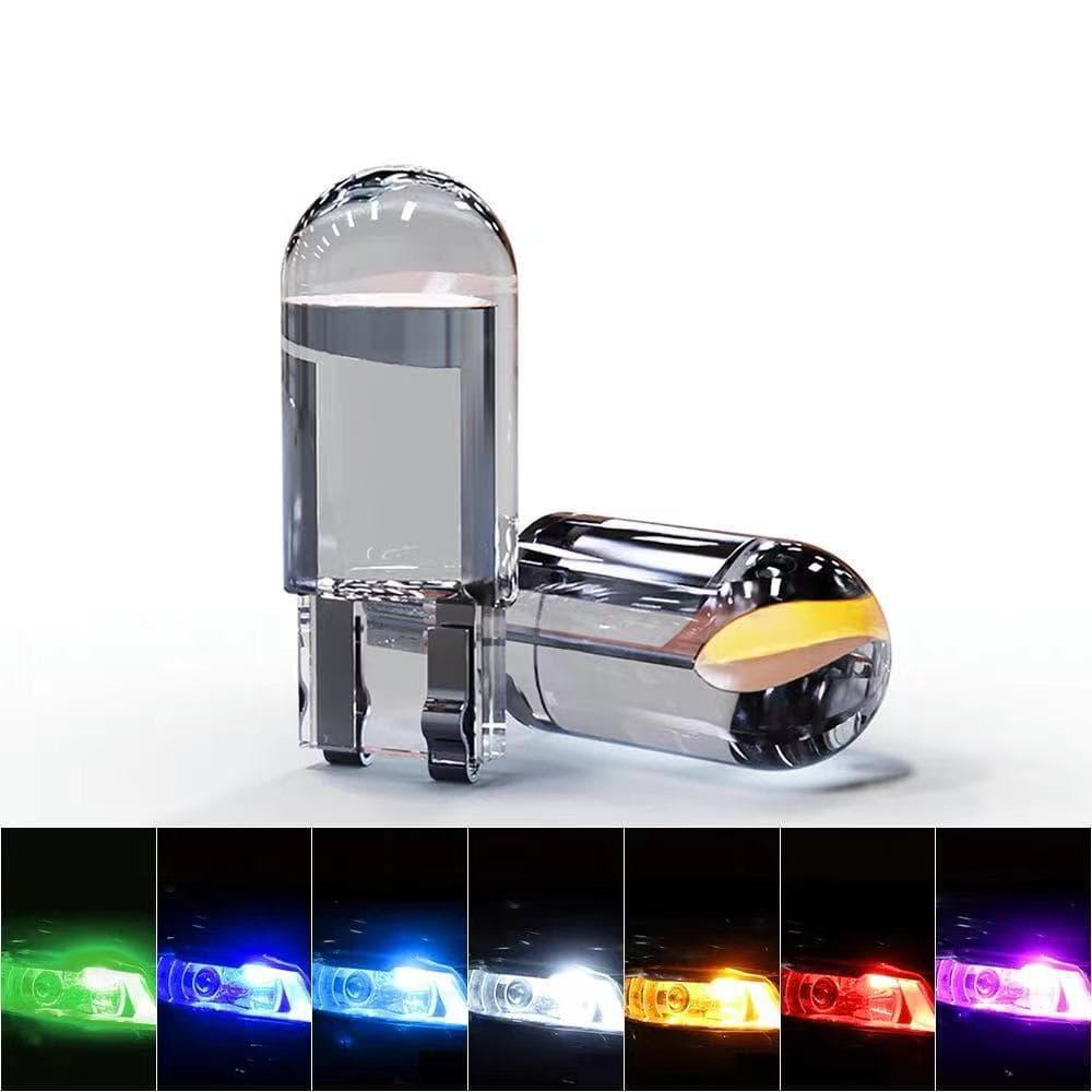 Car LED width indicator light T10 COB crystal transparent small car light license plate light reading light T10 width indicator light