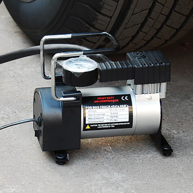 Car Inflator Pump Portable Electric Tire Air Pump 12V Single Cylinder High Pressure for Cars