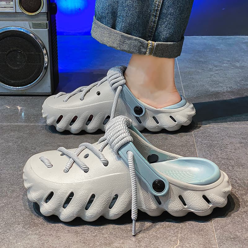 Amazon's popular coconut clog shoes for men in summer, non-slip and poop-feeling beach sandals, dual-use sandals and slippers