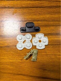 Compatible PS3 Controller Conductive Rubber, Gamepad Button White Rubber Pad, PS3 Controller Conductive Rubber Pad