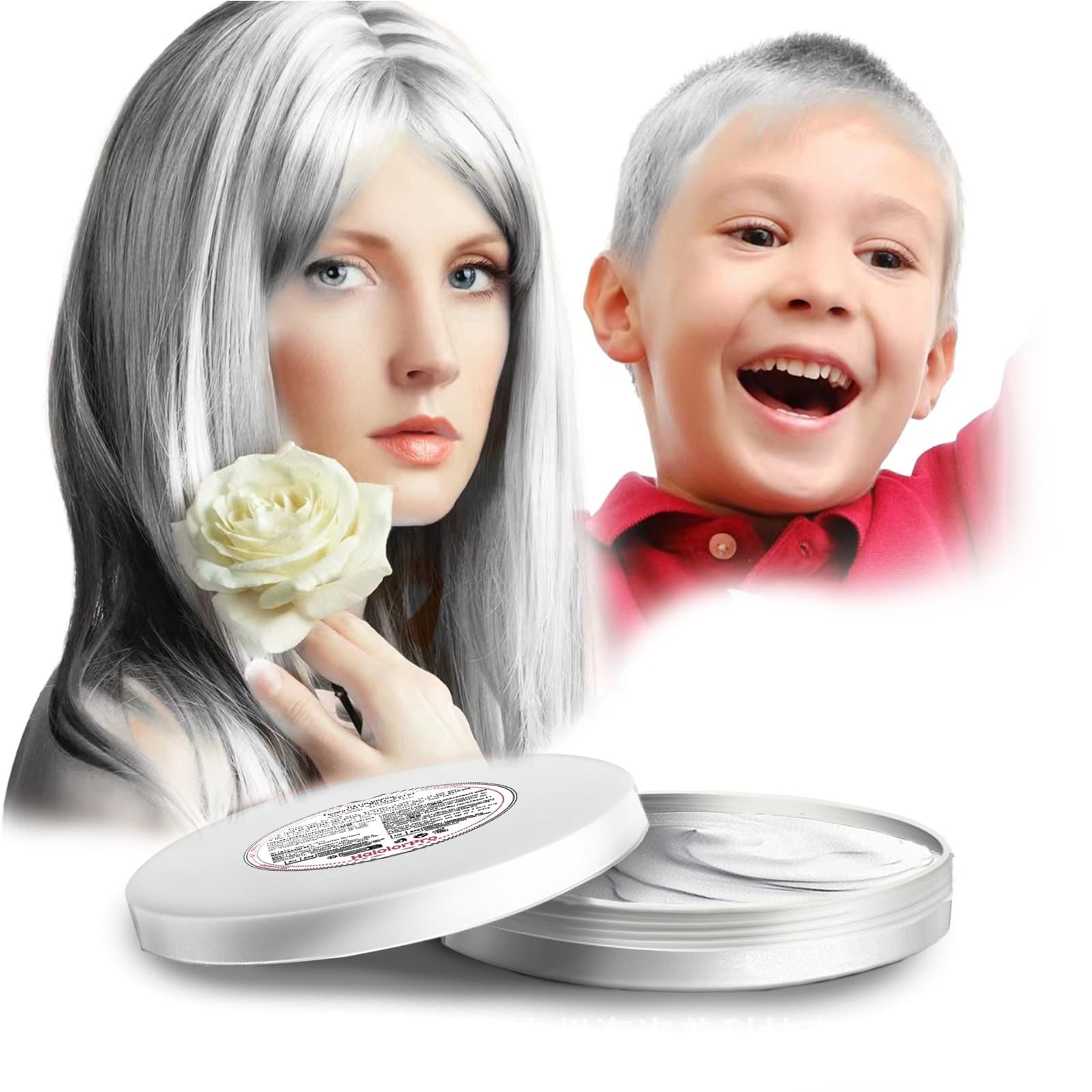 Colored Hair Clay for Adults and Children, Disposable Colored Hair Clay, Natural Hair Wax, Role Play, Halloween
