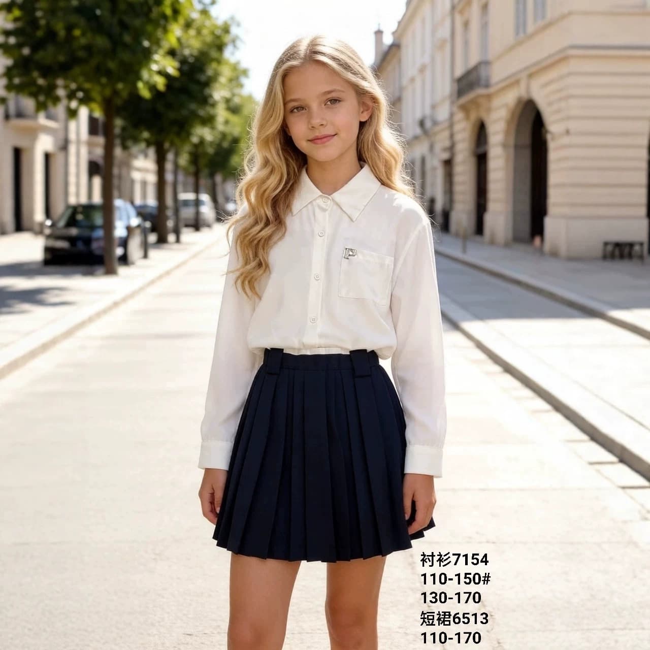 2026 Girls Blouse Dress Children's Shirt